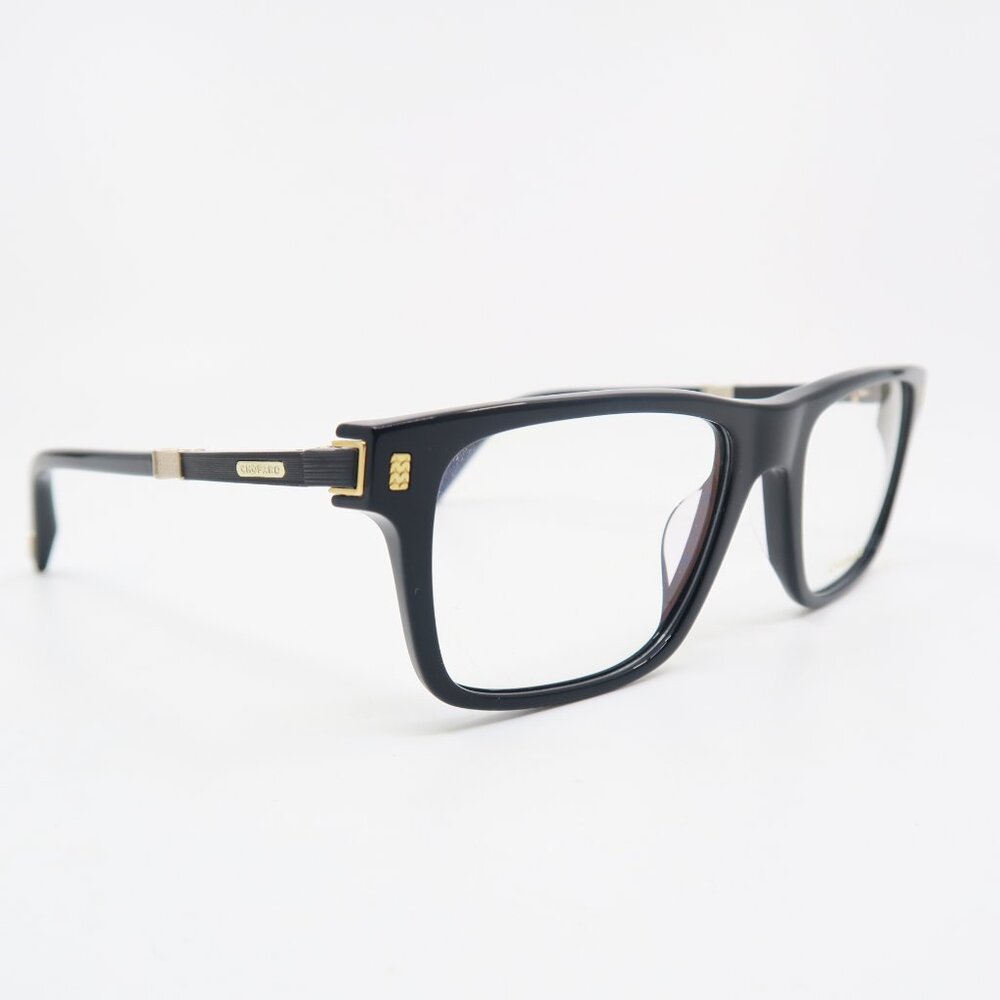 Chopard VCH313 0700 53mm. Black Carbon Fiber, Rectangular, New Men's Eyeglasses.